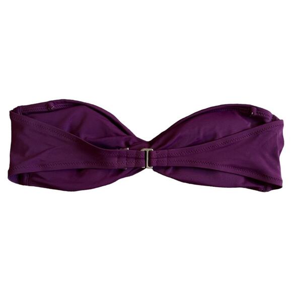 VICTORIA'S SECRET Purple Strapless Unlined Bandeau Swim Top, Medium - Picture 1 of 2